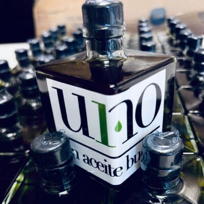 Regalo botella aceite personalizada